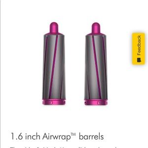 NWT Dyson Airwrap 1.6 inch barrels for LONG hair